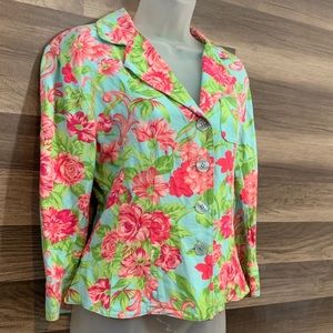 Emma James Tropical Lined Women’s Blazer Jacket 12